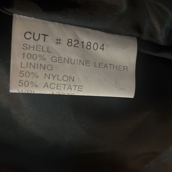 Black western leather jacket - Picture 3 of 7